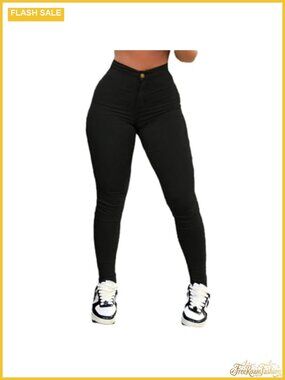Curve-Hugging High Waisted Skinny Jeans Stretchy Women's Denim